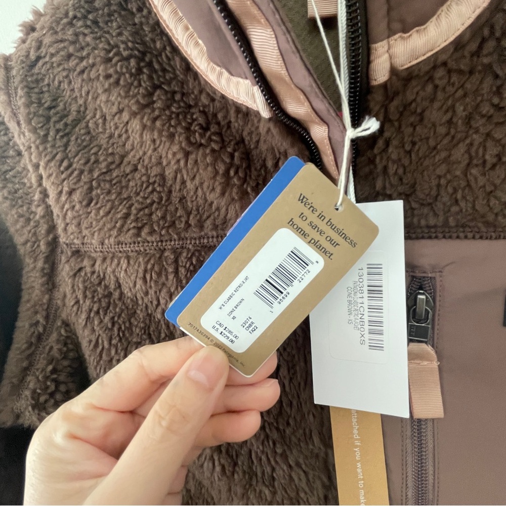 NWT Patagonia Women's Classic Retro-X Fleece Jacket in a brown colorway XS - Picture 2 of 9